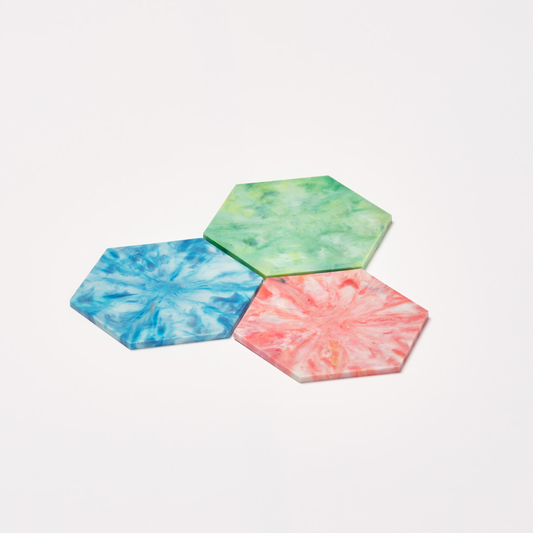 六角形タイル・コースター